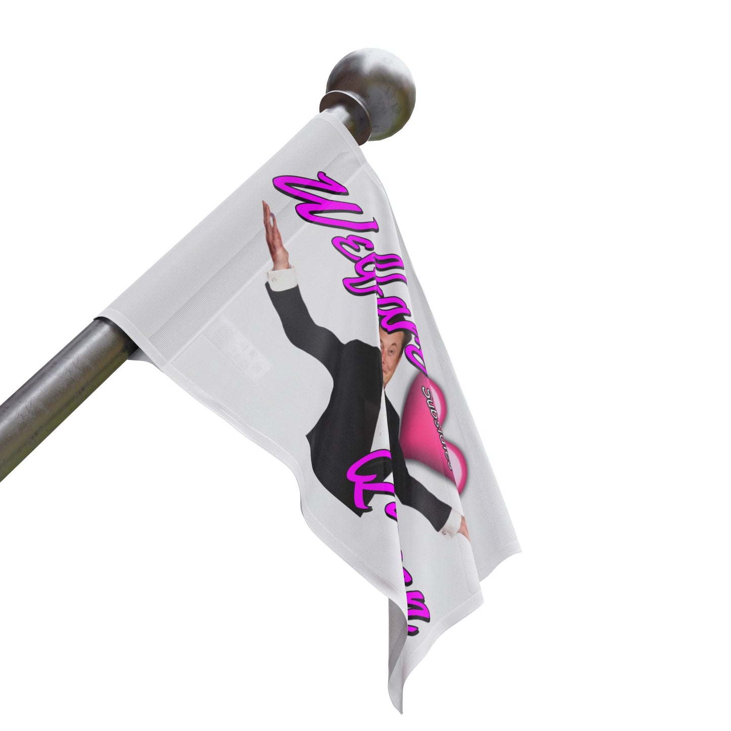 Elon Musk Welfare Queen Flag Tapestry