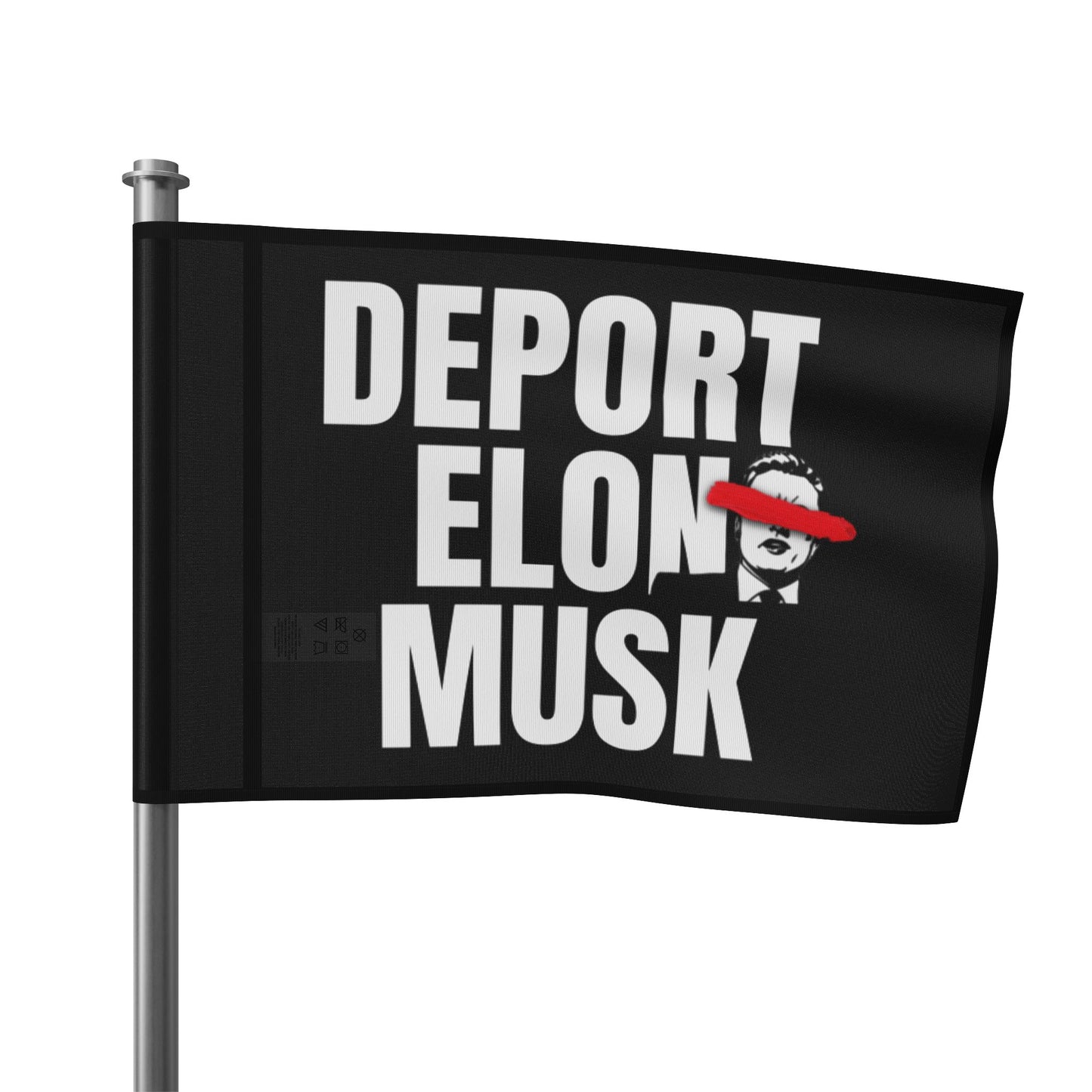 Deport Elon Musk Flag Tapestry