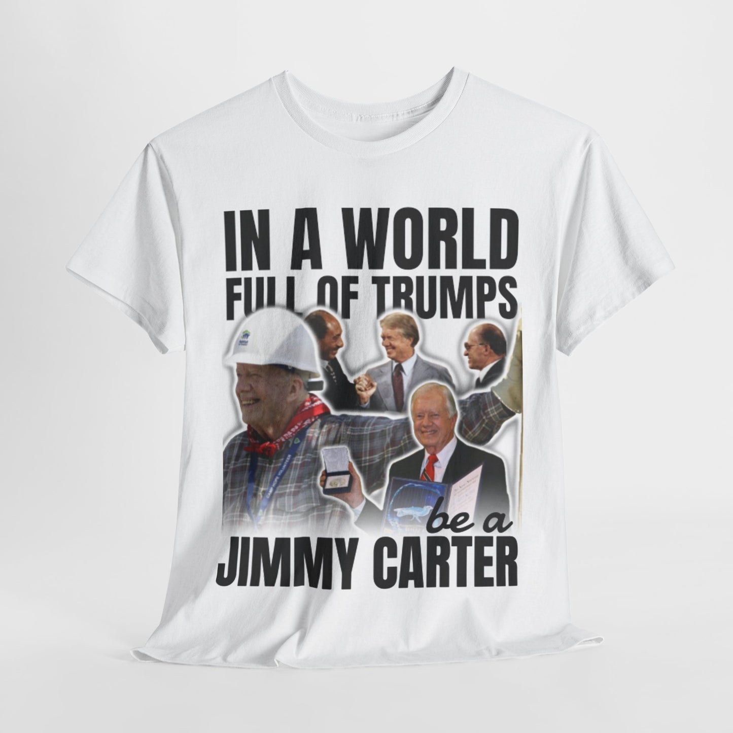 Jimmy Carter Commemorative Political Unisex Heavy Cotton Tee