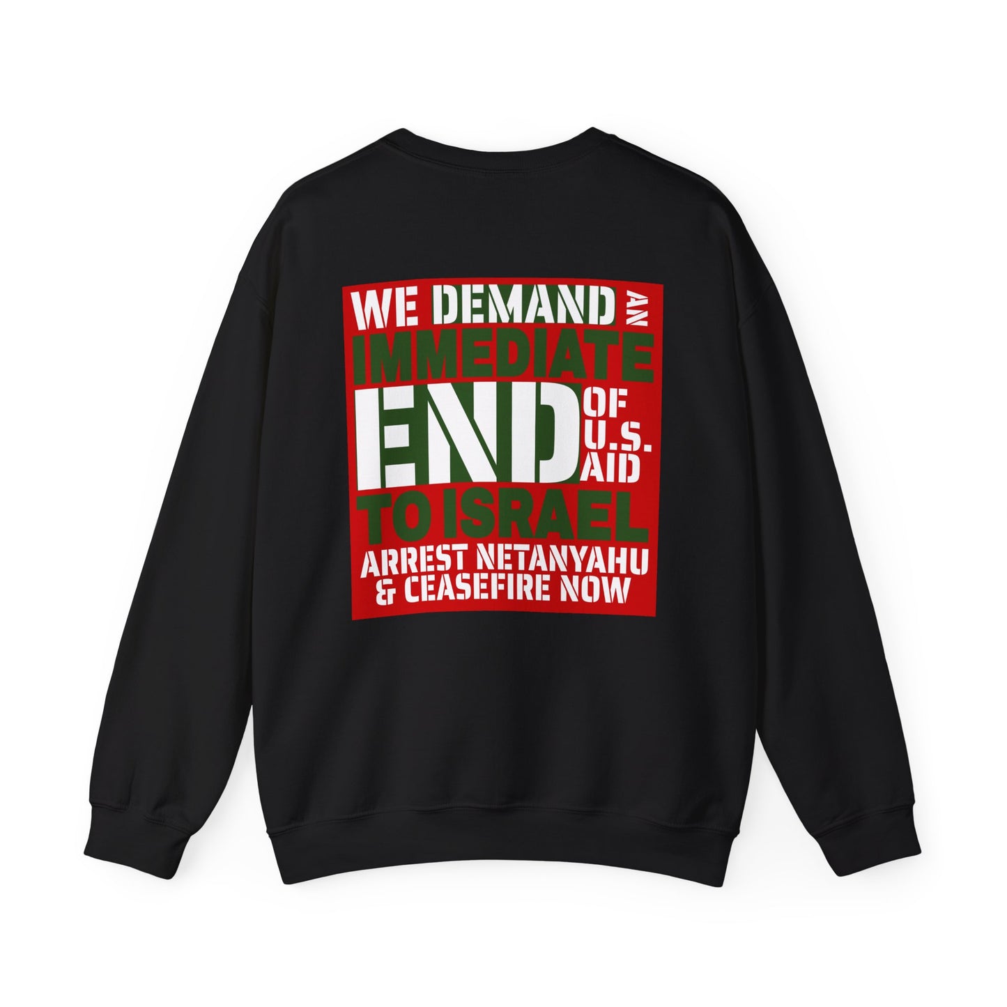 Gaza Palestine Creasefire Sweatshirt Crewneck