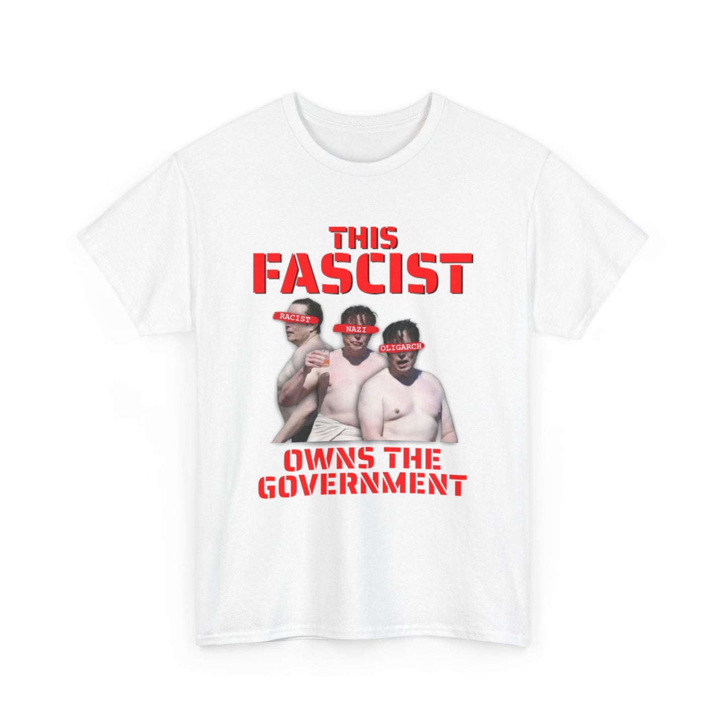 Elon Musk Anti-Fascist Shirtless T-Shirt