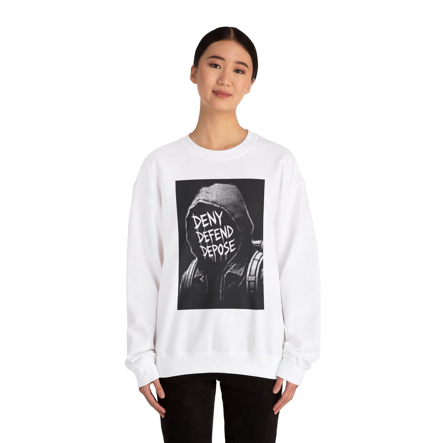 Deny Defend Depose L Mangione Crewneck Sweatshirt