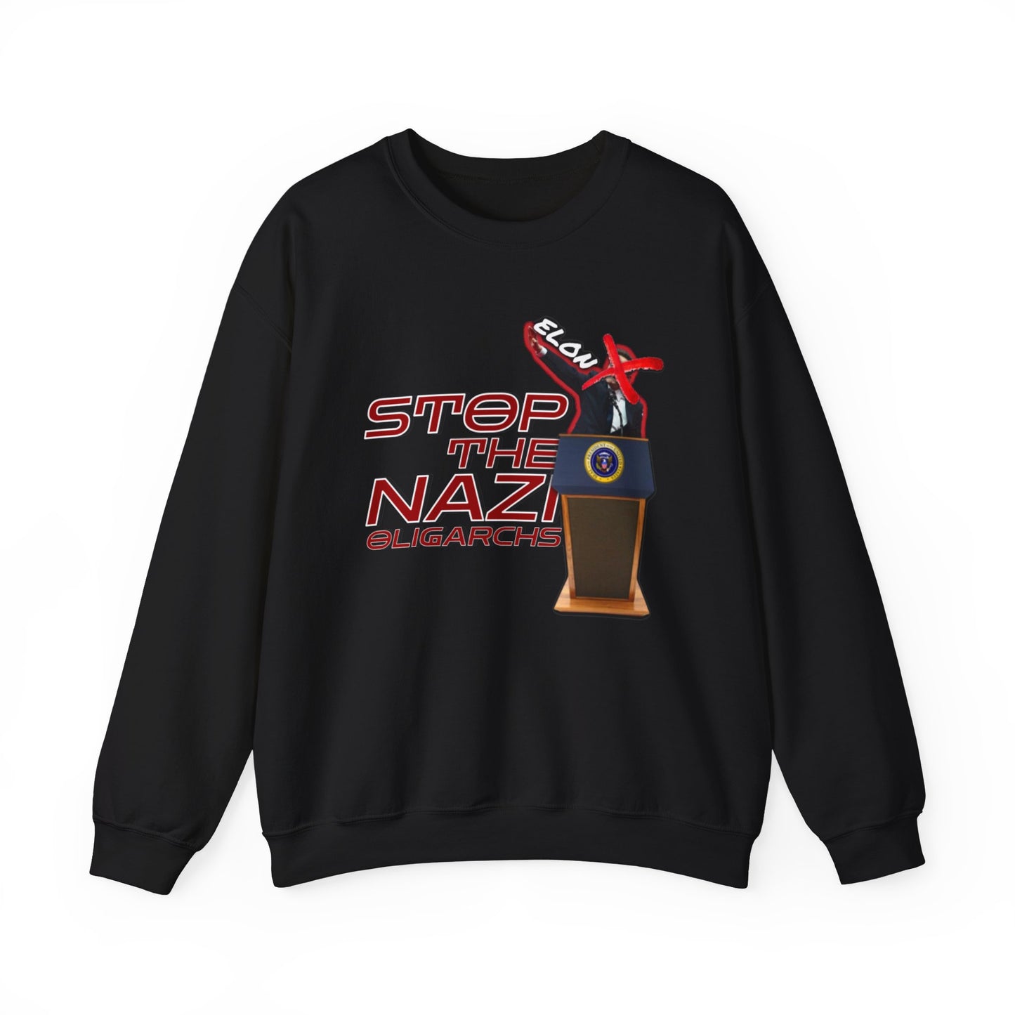 Anti-Nazi Alon Musk Oligarchy Sweatshirt Crewneck