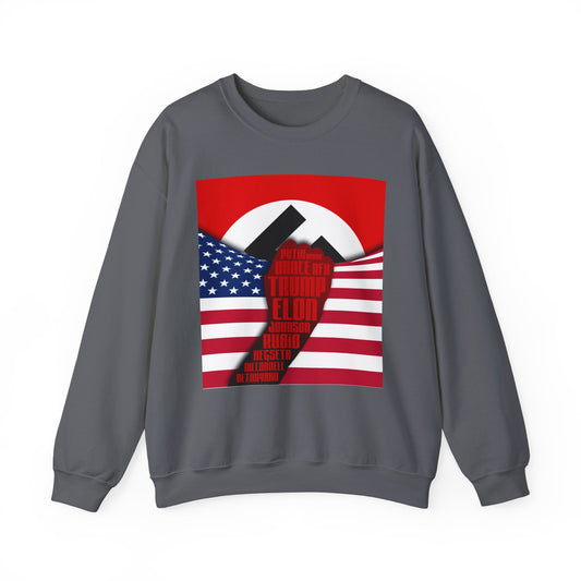 Anti-Trump Anti-Nazi Crewneck Sweatshirt