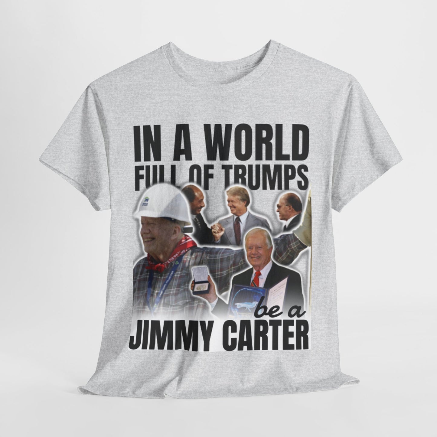 Jimmy Carter Commemorative Political Unisex Heavy Cotton Tee