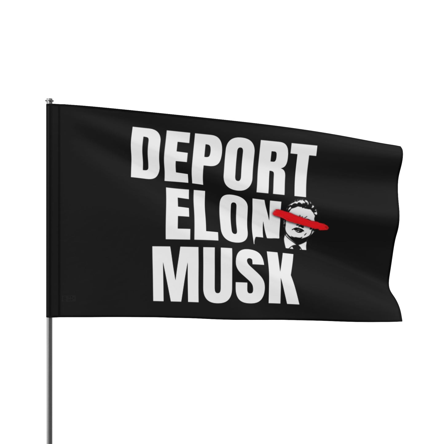 Deport Elon Musk Flag Tapestry