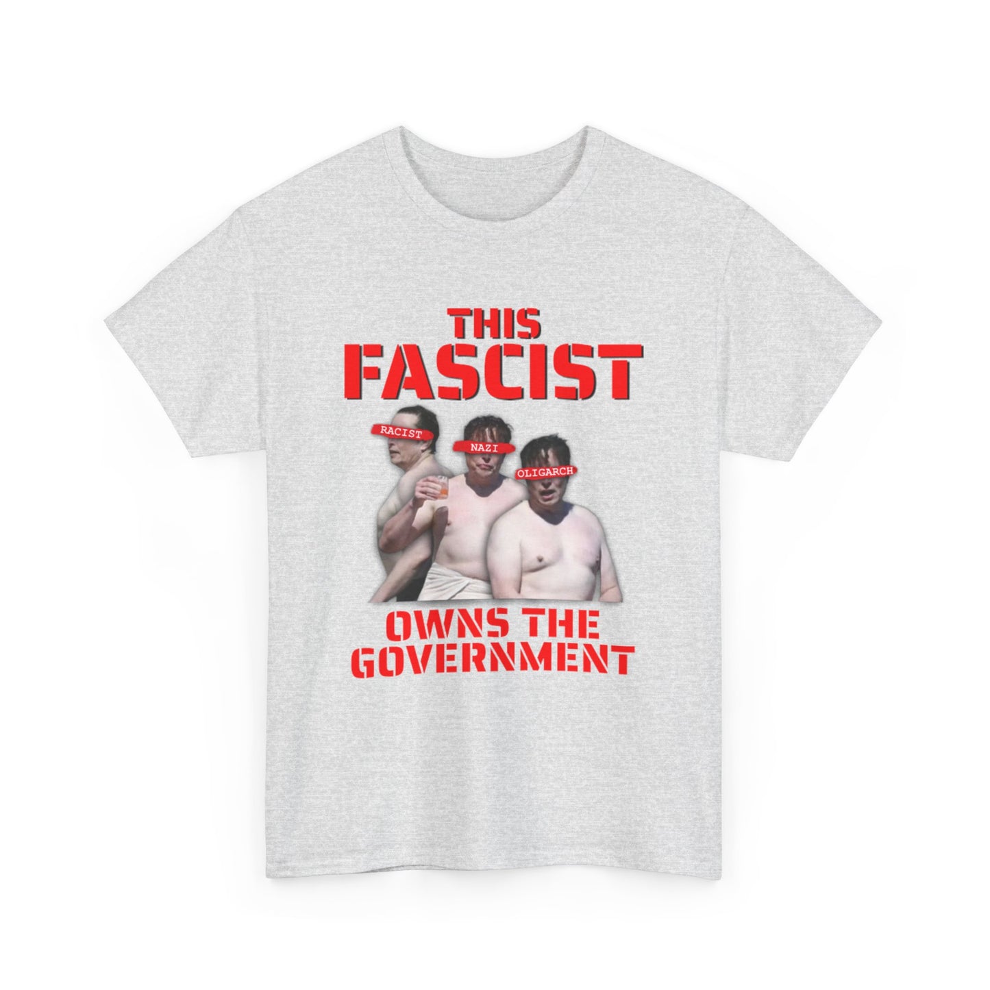 Elon Musk Anti-Fascist Shirtless T-Shirt