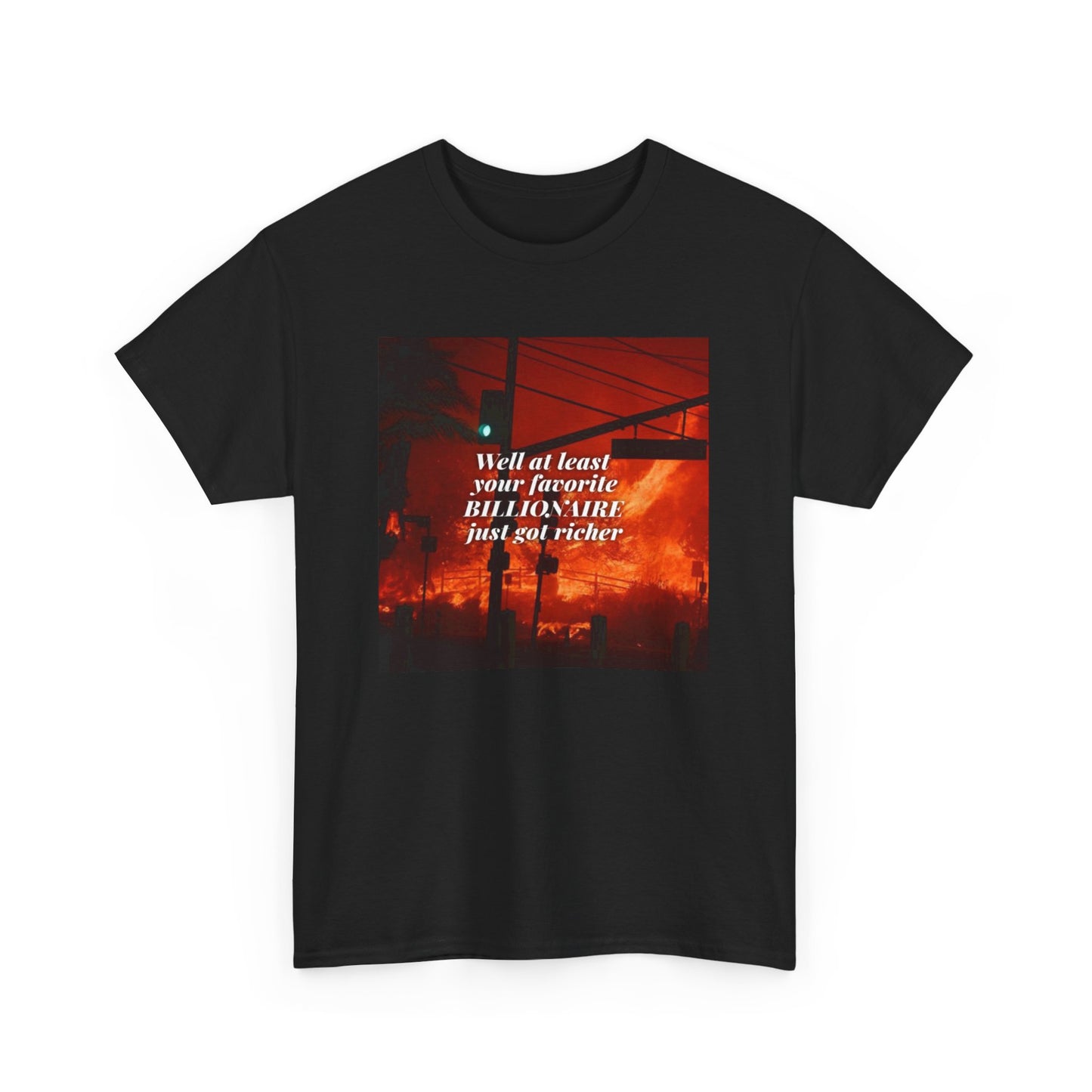 Anti-Billionaire Climate Change T-Shirt