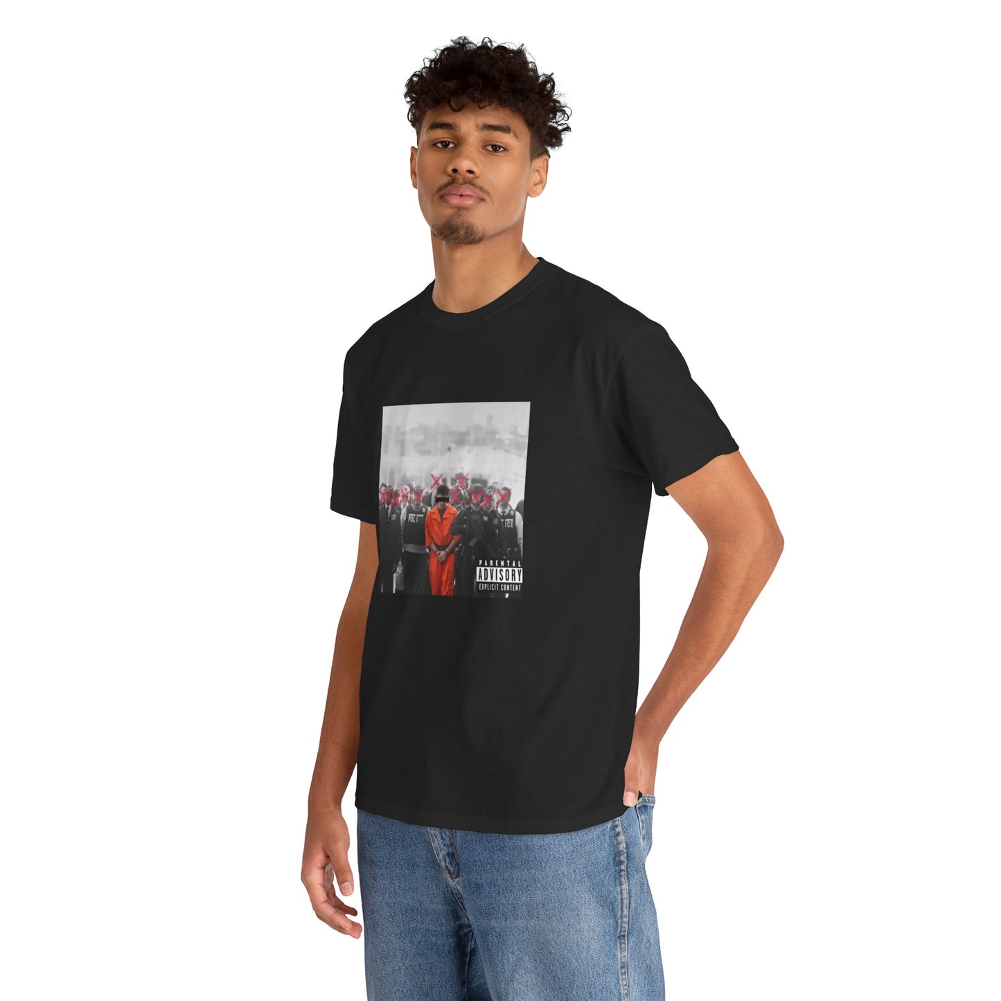 Luigi Mangione Perp Walk Album Cover Unisex Cotton Tee