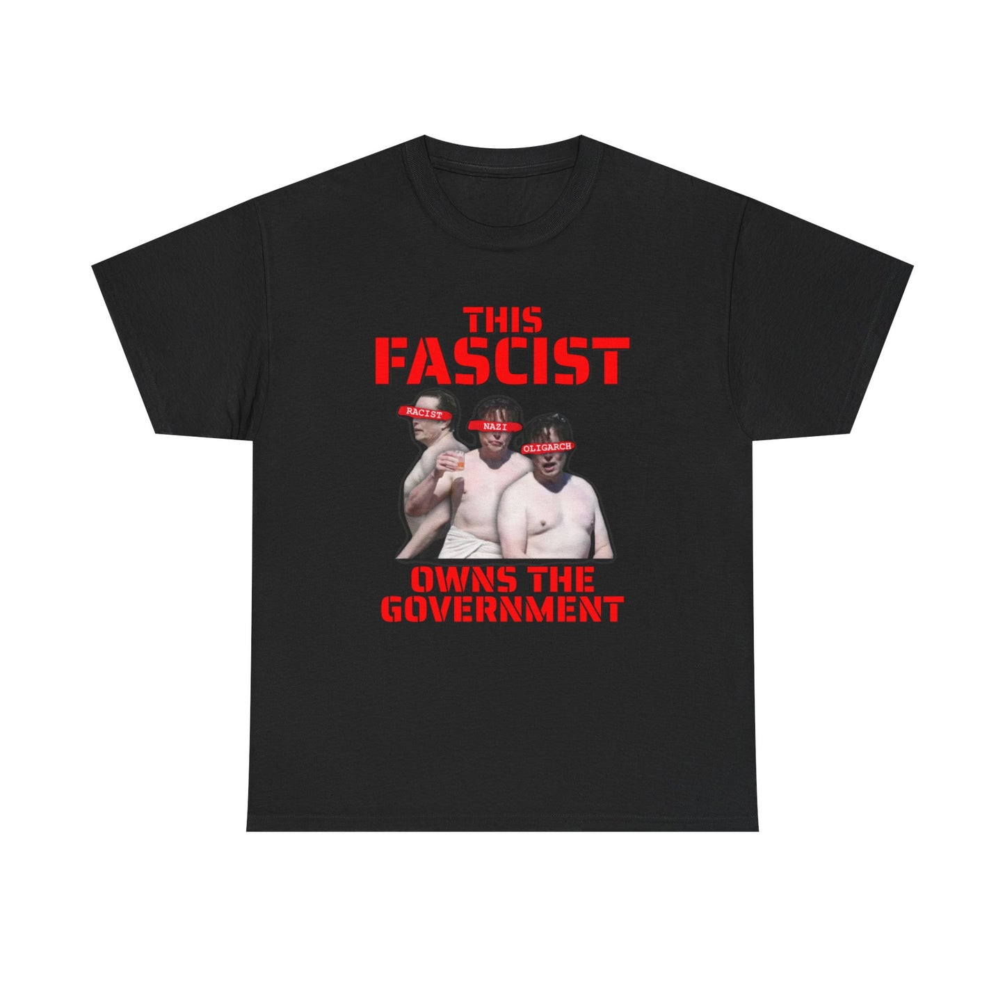 Elon Musk Anti-Fascist Shirtless T-Shirt