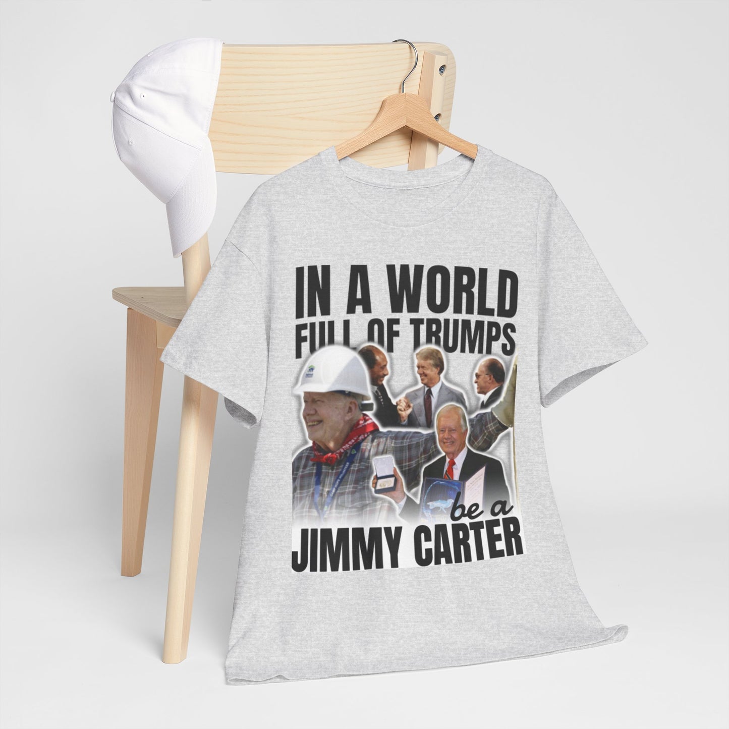 Jimmy Carter Commemorative Political Unisex Heavy Cotton Tee