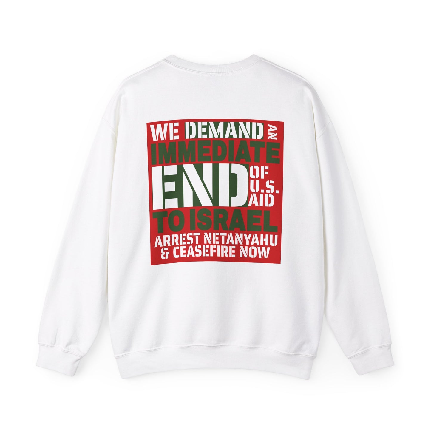 Gaza Palestine Creasefire Sweatshirt Crewneck