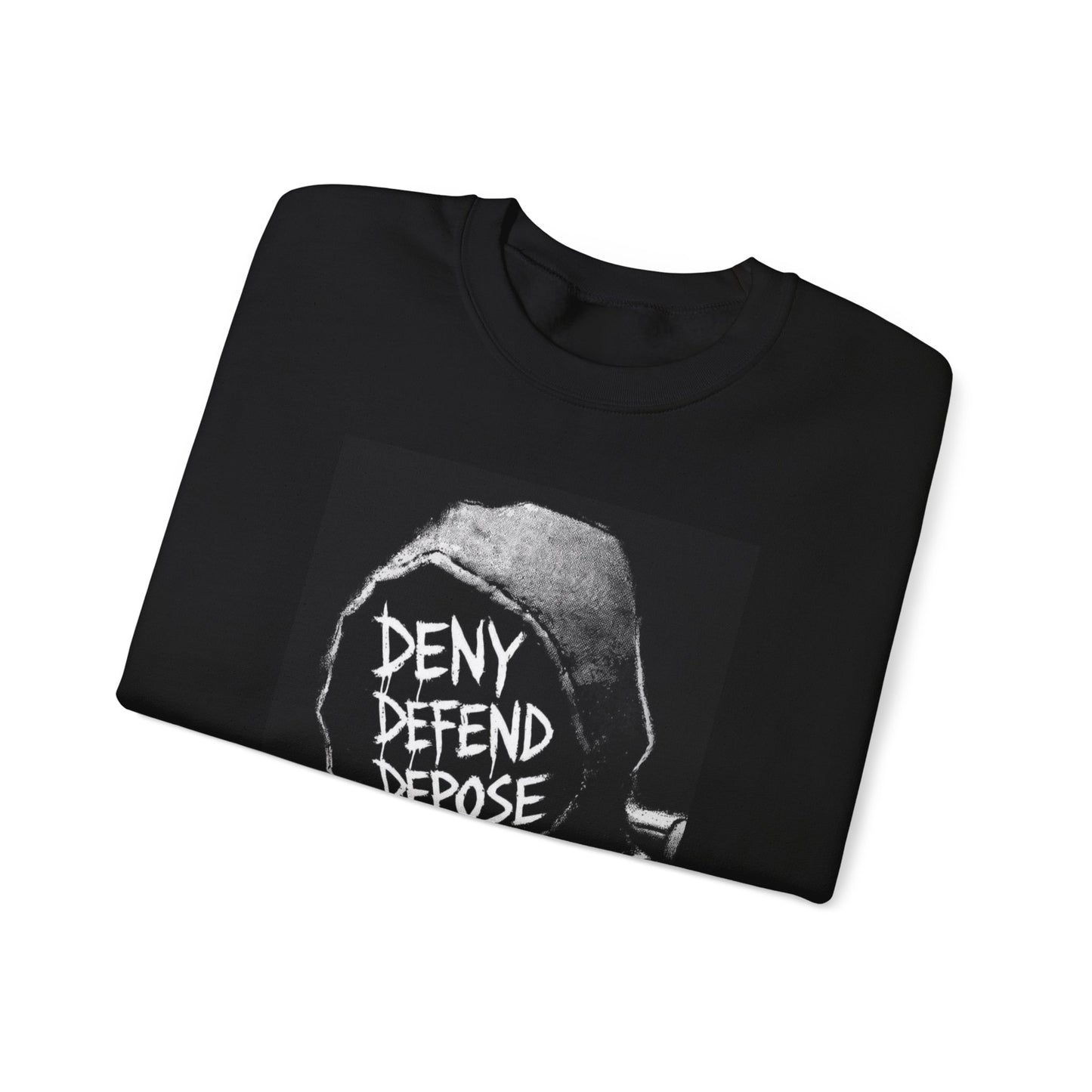 Deny Defend Depose L Mangione Crewneck Sweatshirt