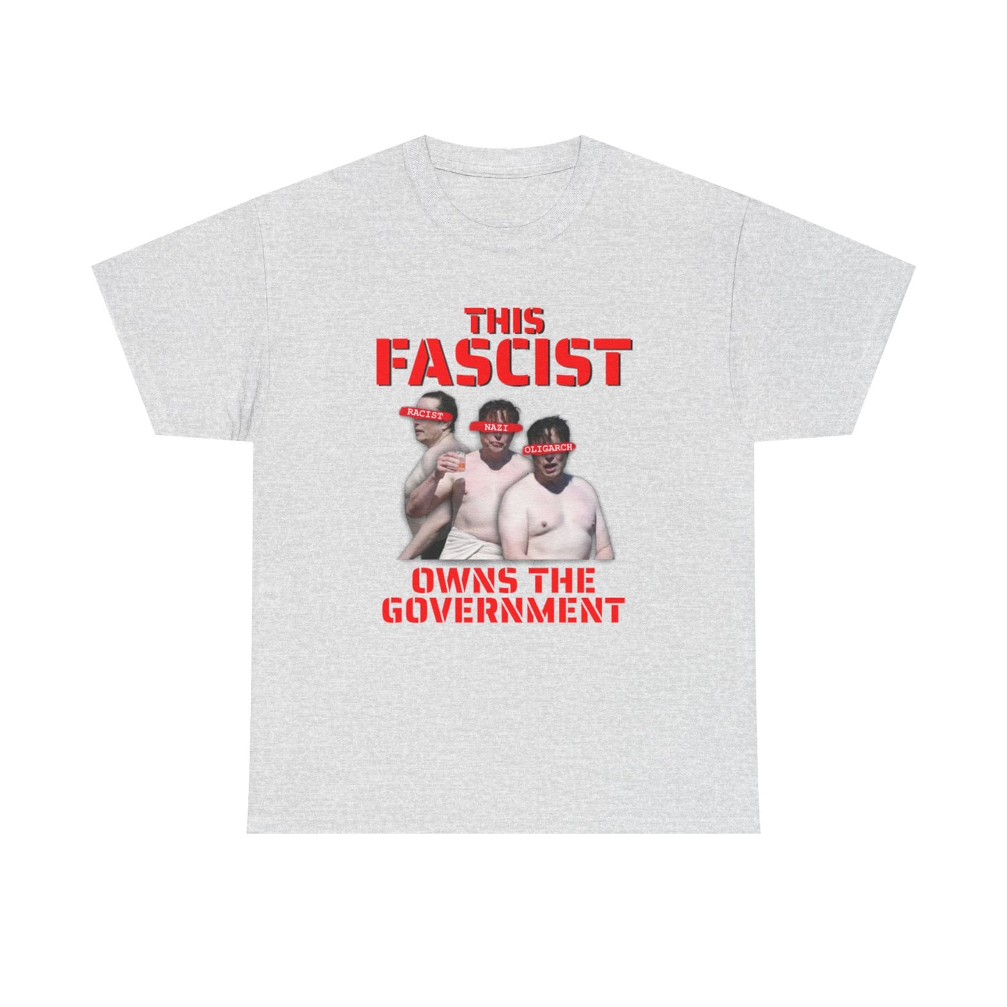 Elon Musk Anti-Fascist Shirtless T-Shirt