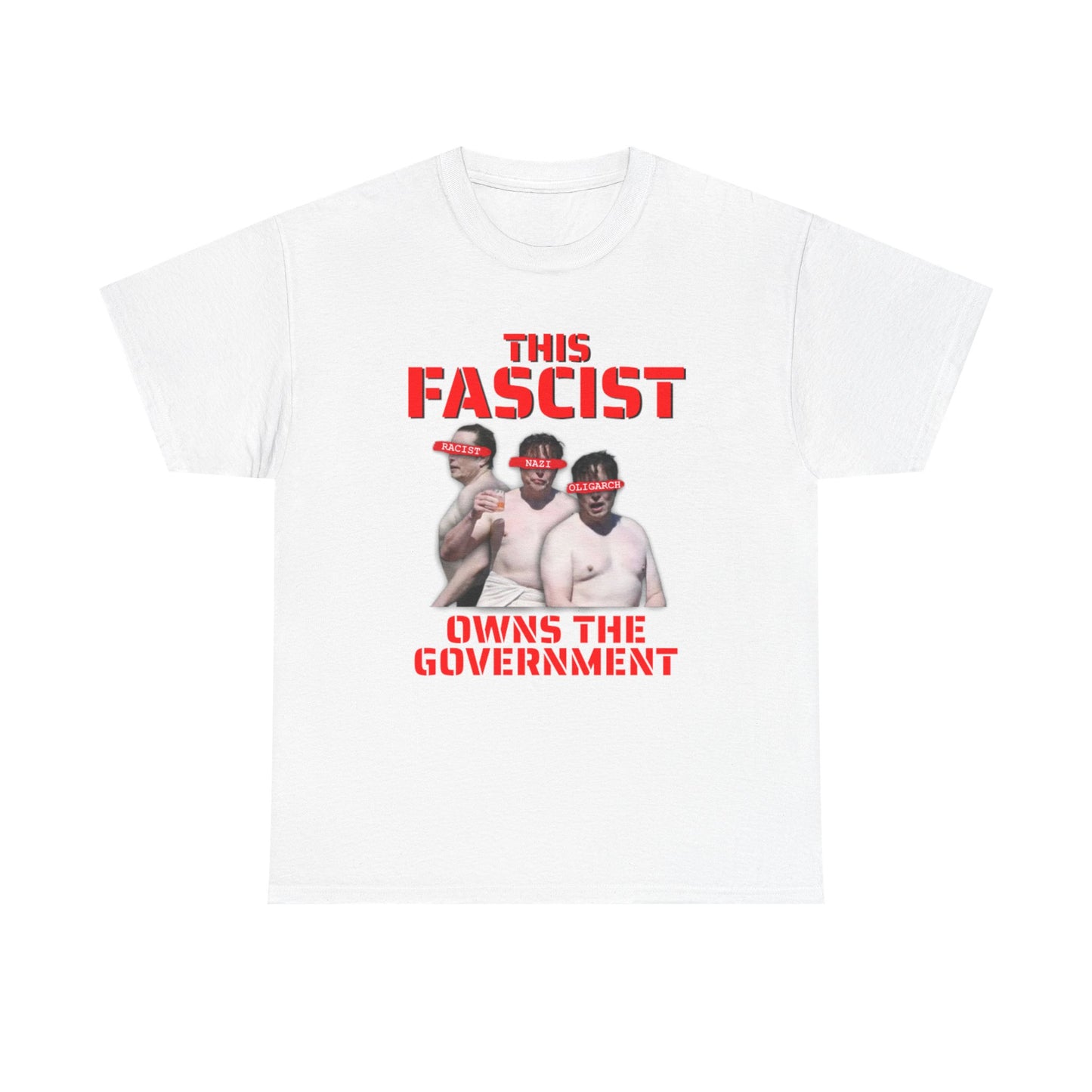 Elon Musk Anti-Fascist Shirtless T-Shirt