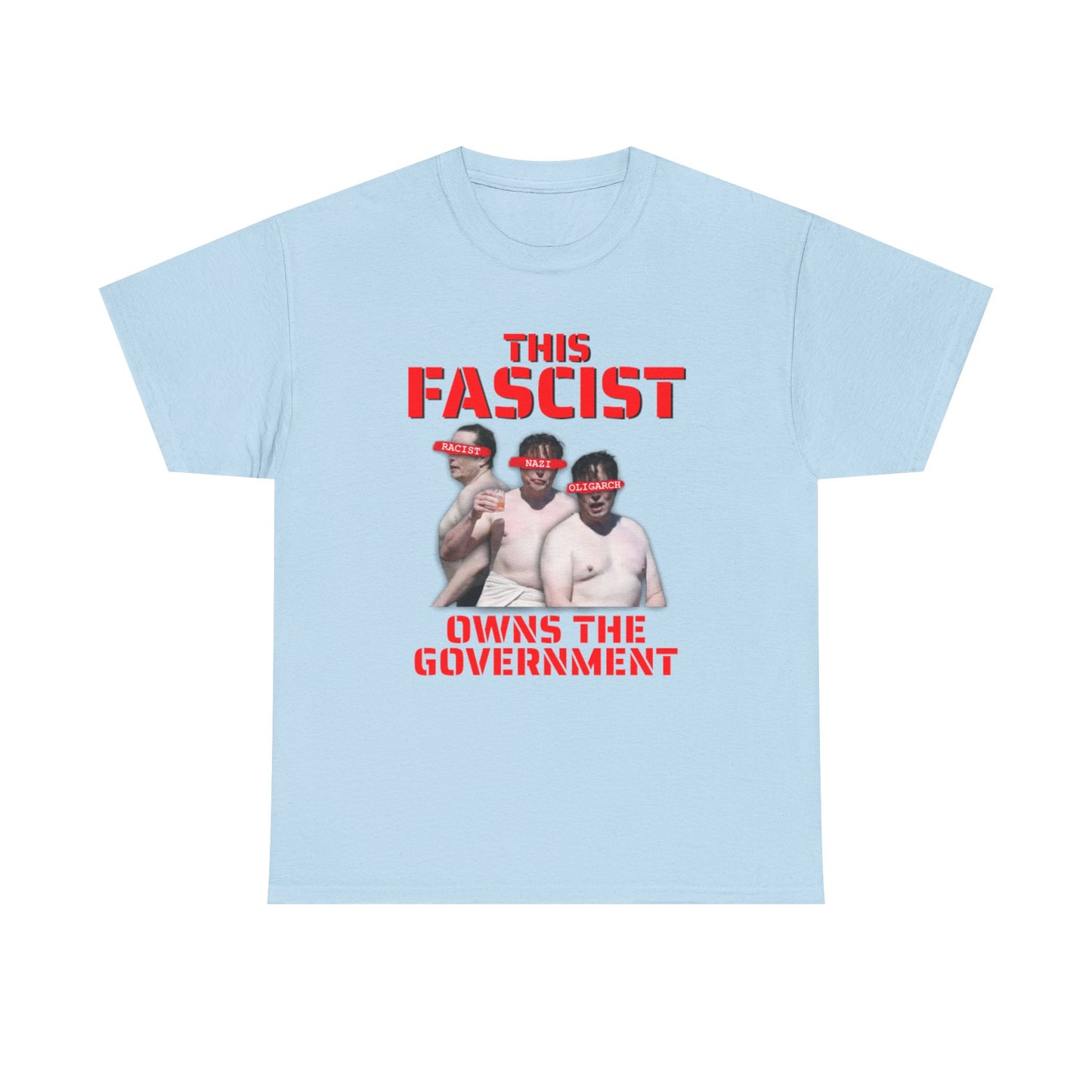 Elon Musk Anti-Fascist Shirtless T-Shirt