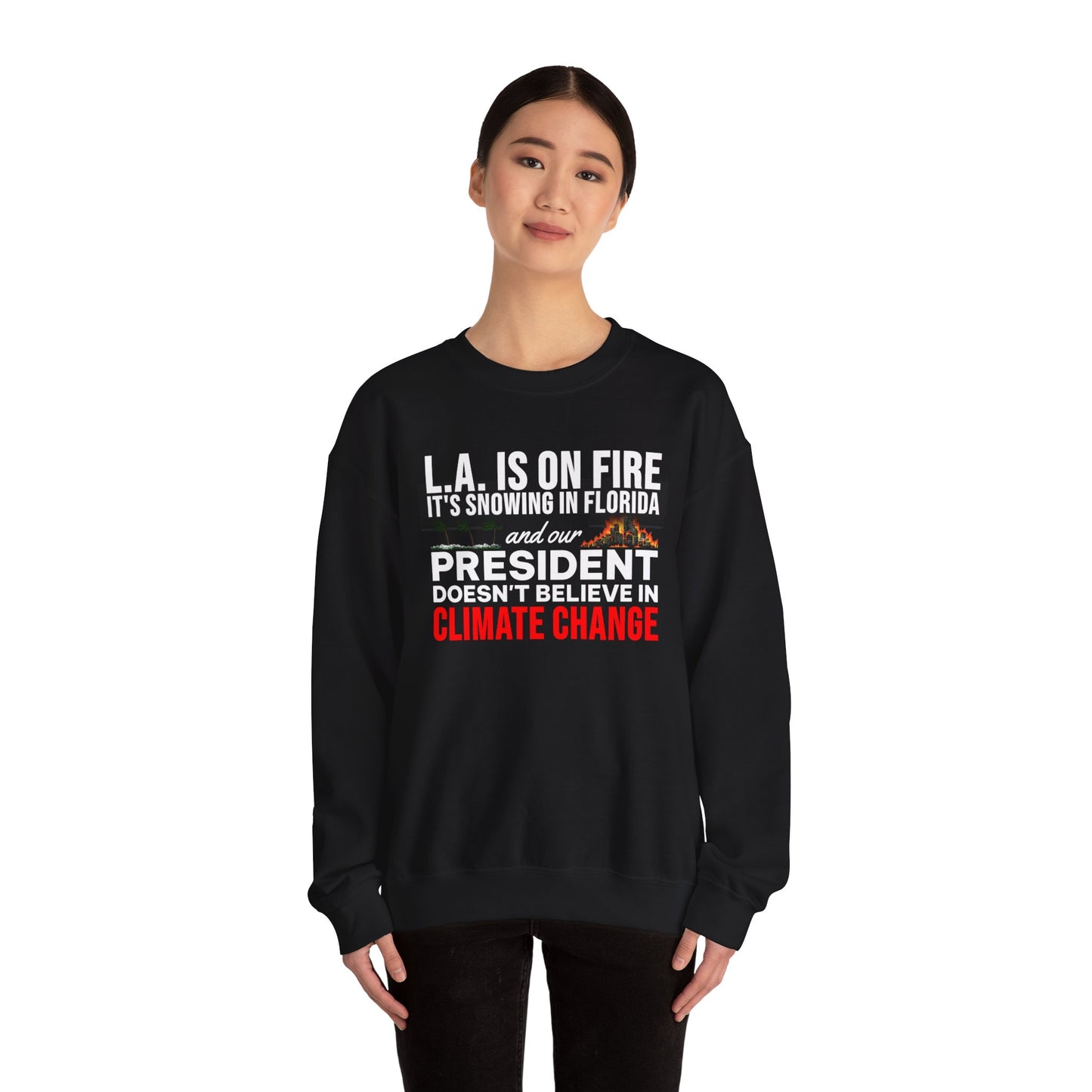 Climate Change Anti-Trump Sweatshirt Crewneck