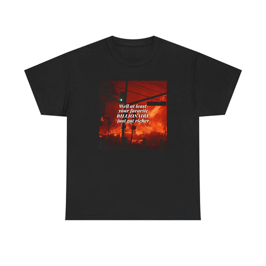 Anti-Billionaire Climate Change T-Shirt