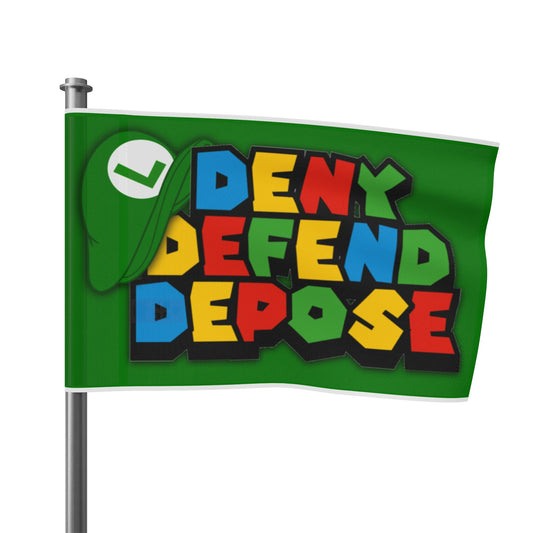 Deny Defend Depose Flag Universal Healthcare Progressive Socialist