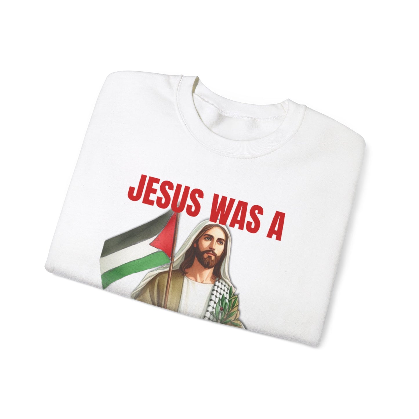 Jesus was Palestinian Socialist Crewneck Sweatshirt