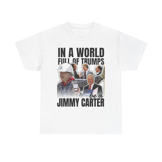 Jimmy Carter Commemorative Political Unisex Heavy Cotton Tee