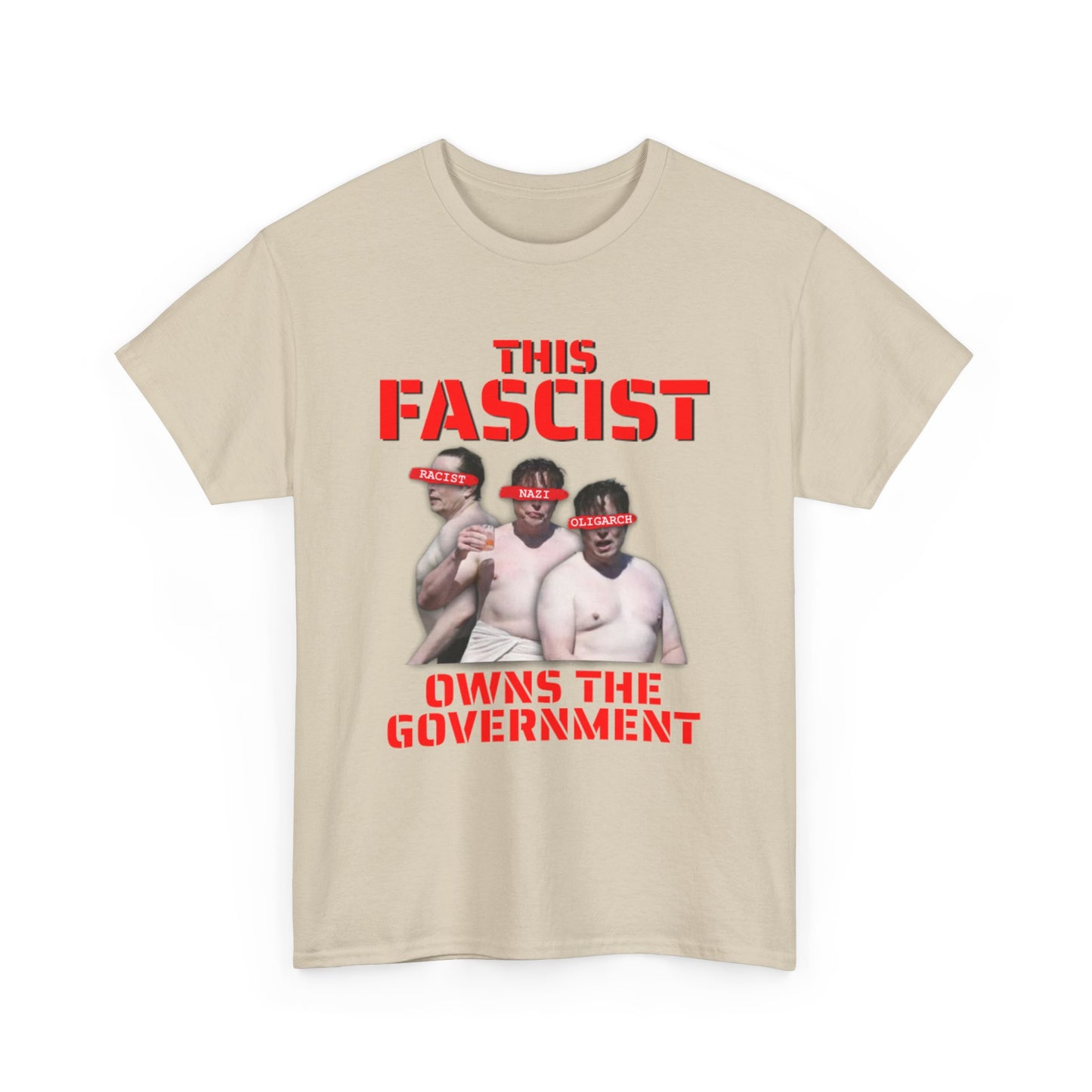 Elon Musk Anti-Fascist Shirtless T-Shirt