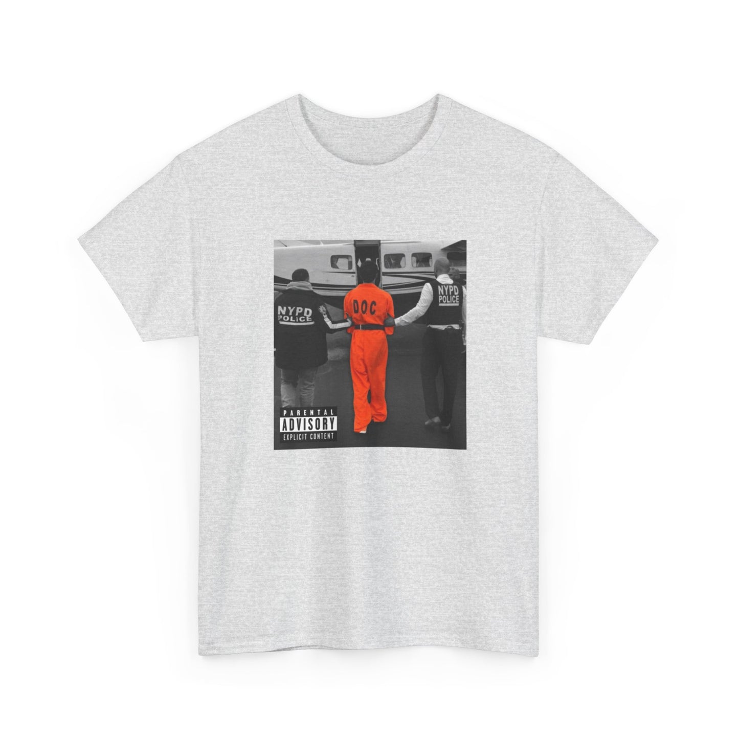 Luigi Mangione Album Cover Unisex Heavy Cotton Tee Perp Walk NYPD