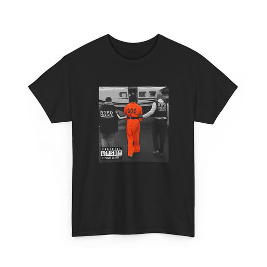 Luigi Mangione Album Cover Unisex Heavy Cotton Tee Perp Walk NYPD