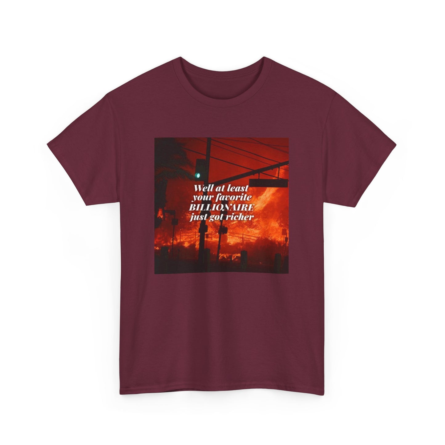 Anti-Billionaire Climate Change T-Shirt